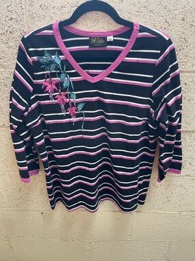 Bob Mackie Wearable Art Top Sz L